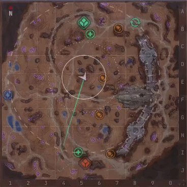 Minimap firing from bush